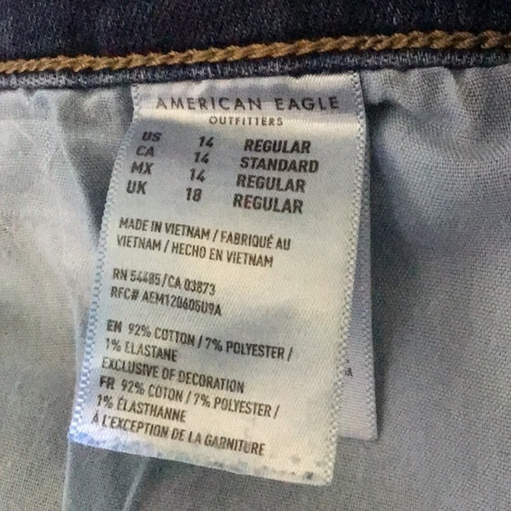 American Eagle High Rise Jegging 14 R - Picture 10 of 12
